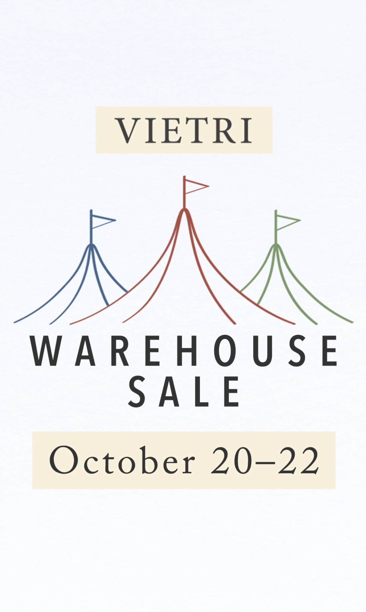 VIETRI  Fall Warehouse Sale