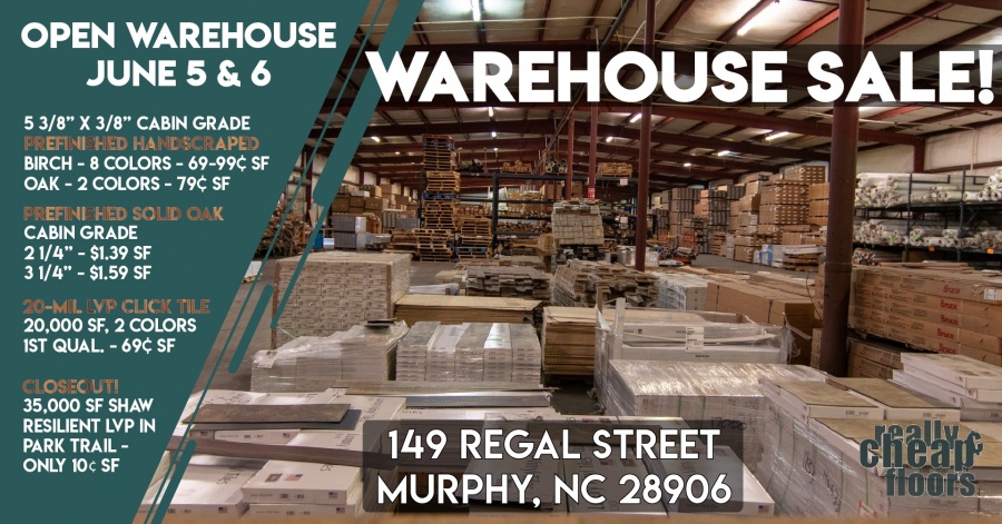  Really Cheap Floors June Warehouse Sale