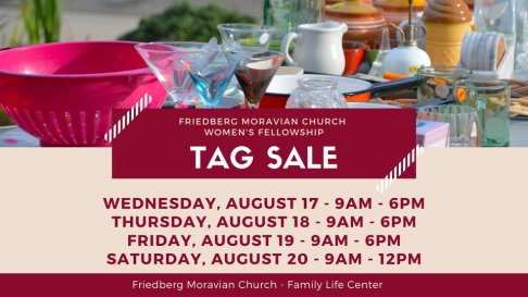 Friedberg Moravian Church Women's Fellowship Tag Sale