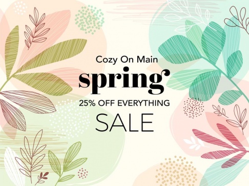 Cozy On Main Spring Clearance Sale