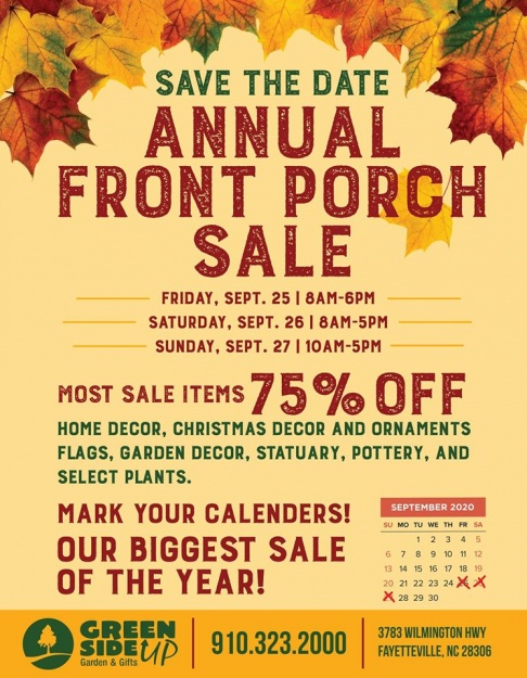 Green Side Up - Garden and Gift Center Annual Front Porch Sale