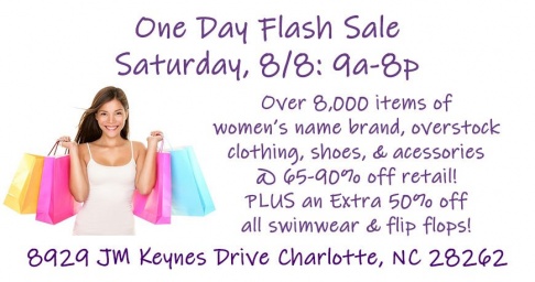  Charlotte Warehouse Sale - One Day Flash Sale