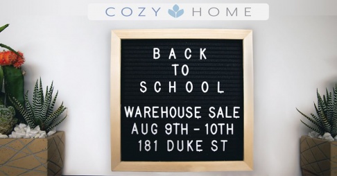 Cozy Home Back-To-School Warehouse Sale