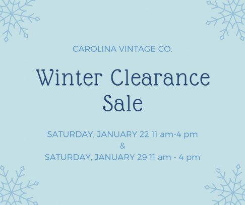 Carolina Vintage Co. Winter Clearance Sale