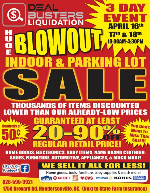Deal Busters Hendersonville Indoor and Outdoor and Blowout Sale